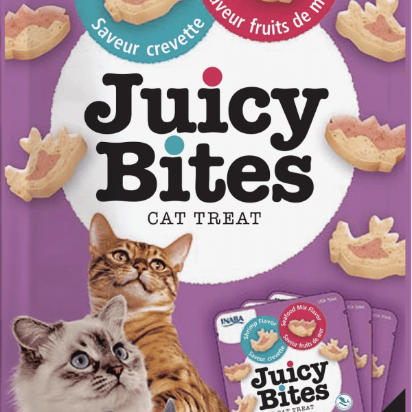 Inaba churu Juicy bites pour chat saveur crevettes et fruits de mer