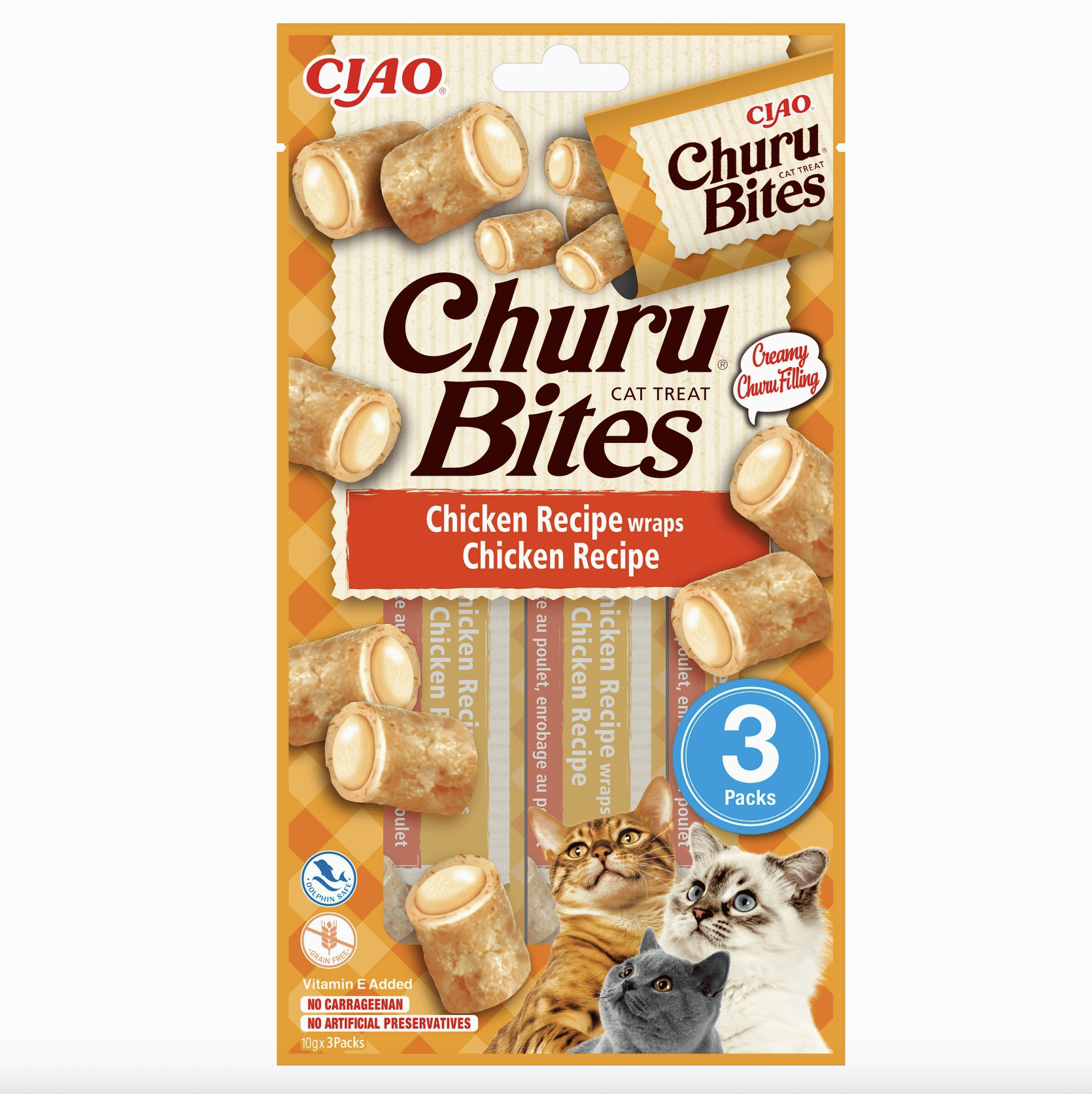 Inaba churu bites au poulet pour chat