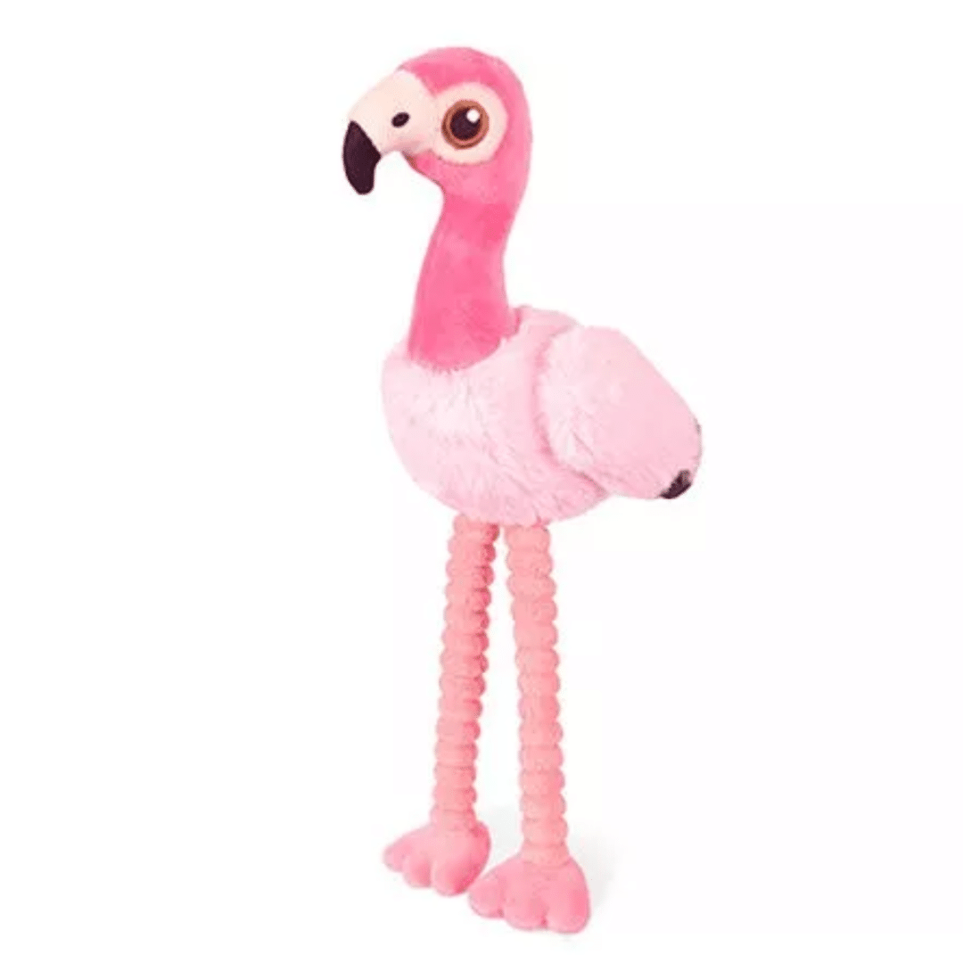 Peluche pour chien Flora le flamand rose - Pet Play