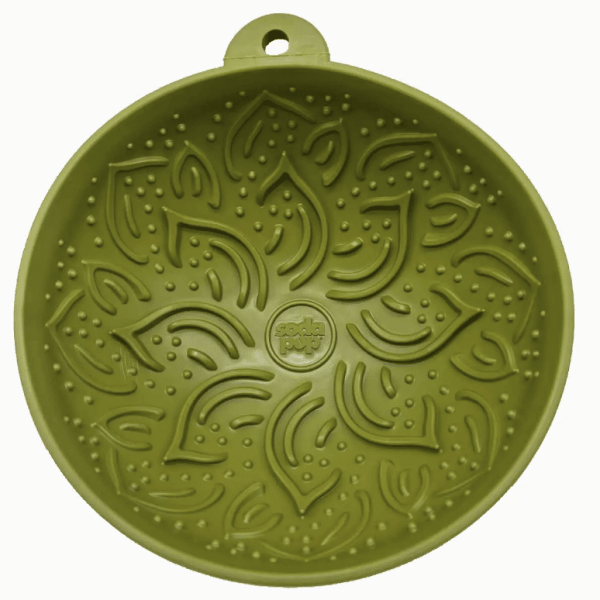 Bol de léchage Tipsy garden vert - Sodapup