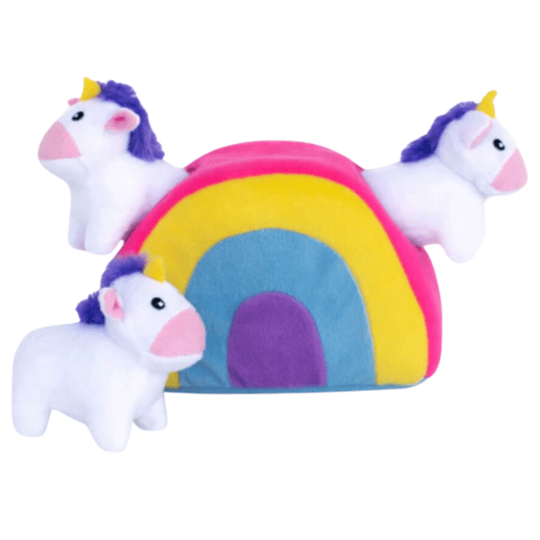 Jouet d'occupation pour chien Arc en ciel de Licorne 🌈🦄 - ZippyPaws