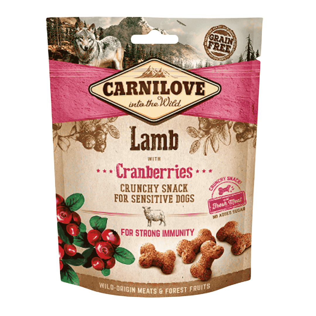 FRIANDISE CRUNCHY SNACK - AGNEAU & CRANBERRIES CARNILOVE