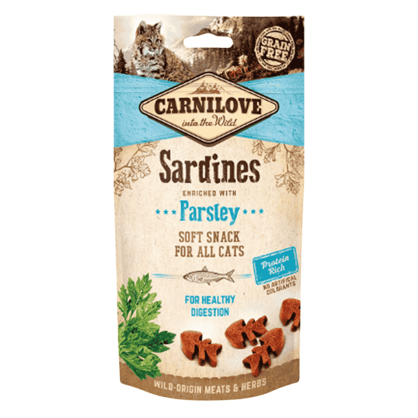 FRIANDISE CHAT SEMI HUMIDE - SARDINES & PERSIL CARNILOVE