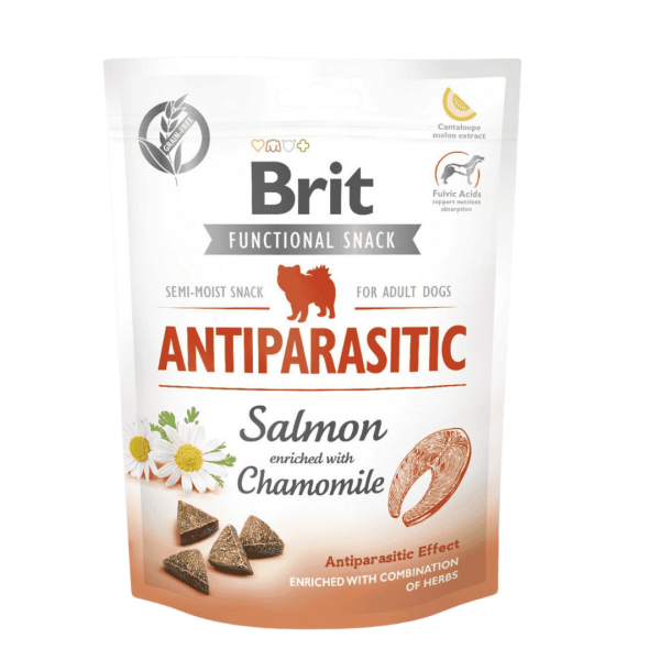 Friandise fonctionnelle Brit antiparasitaire saumon