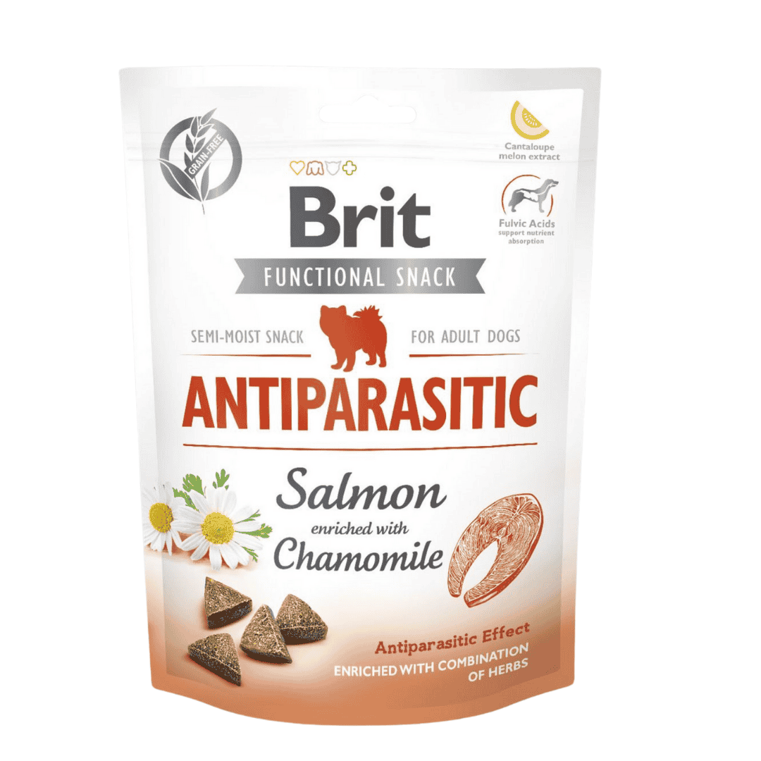 Friandise fonctionnelle Brit antiparasitaire saumon
