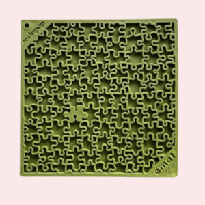 Tapis de léchage puzzle vert