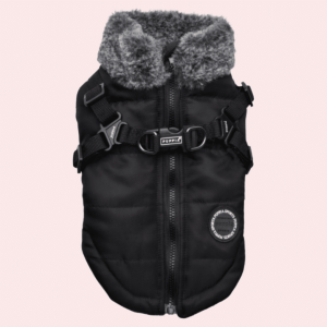 Manteau Puppia avec harnais intégré Noir