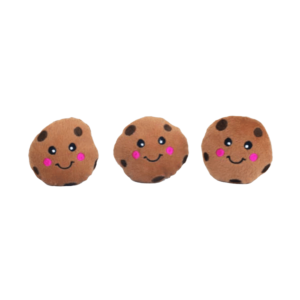Lot de 3 Mini Peluches pour chien - Cookies - Zippy Paws