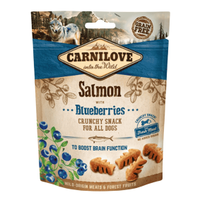 FRIANDISE CRUNCHY SNACK - SAUMON & MYRTILLES CARNILOVE