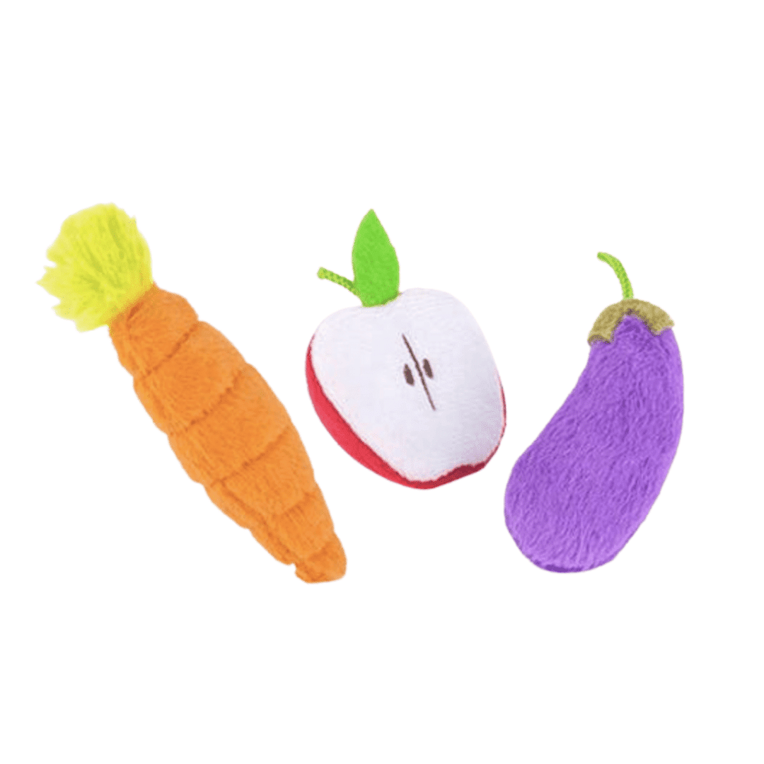 Jouets pour chat Légume et fruit à l'herbe à chat bio Pet P.L.A.Y.