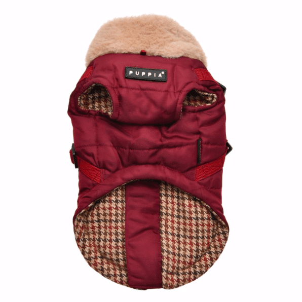 Manteau Puppia avec harnais intégré Bordeaux – Image 3