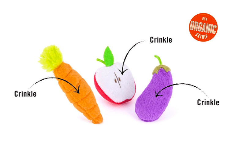 Jouets pour chat Légume et fruit à l'herbe à chat bio Pet P.L.A.Y. – Image 2