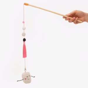 Canne à pêche pour chat Zippy stick Marchamllow- Zippy Claws