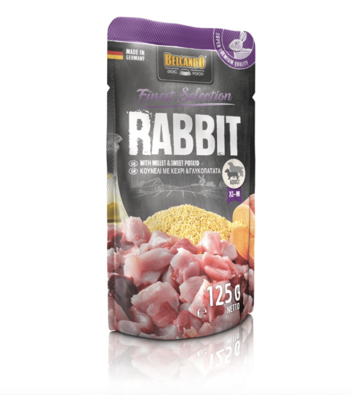BELCANDO - SACHET FRAÎCHEUR : LAPIN AVEC MILLET & PATATE DOUCE