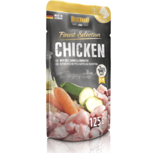 BELCANDO - SACHET FRAÎCHEUR : POULET & RIZ, COURGETTES, CAROTTES