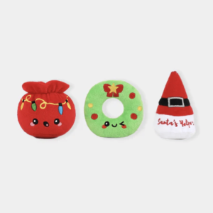 Lot de 3 peluches pour chien Holiday Special - HugSmart