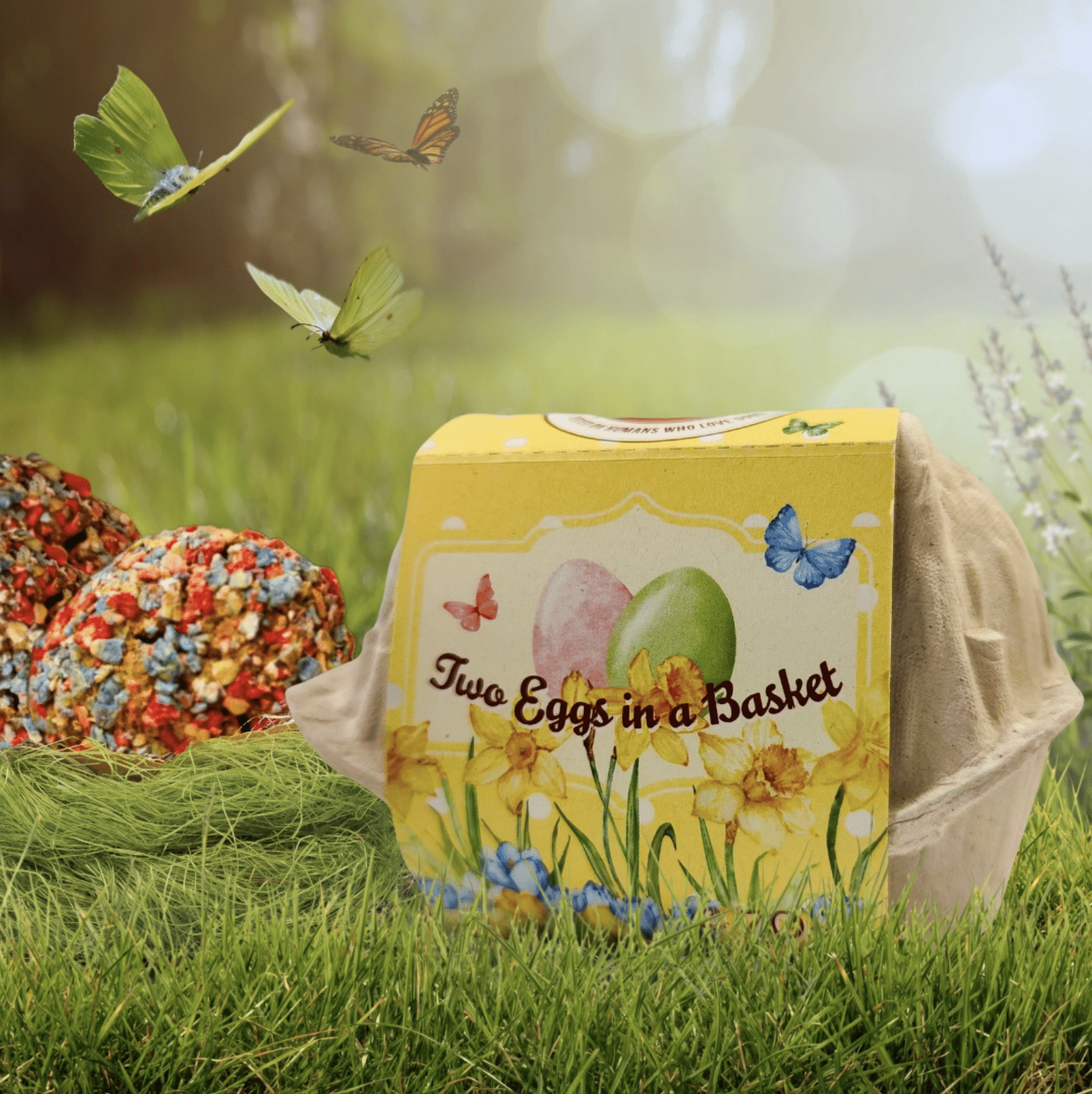 Deux œufs dans un panier - Friandises de Pâques pour chiens Cooka's Cookies – Image 2
