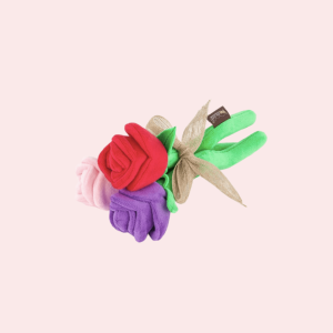 Jouet peluche pour chien-Bouquet de fleurs
