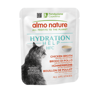 🐱 Almo Nature HFC Hydration Help – Bouillon de Poulet avec filet de poulet