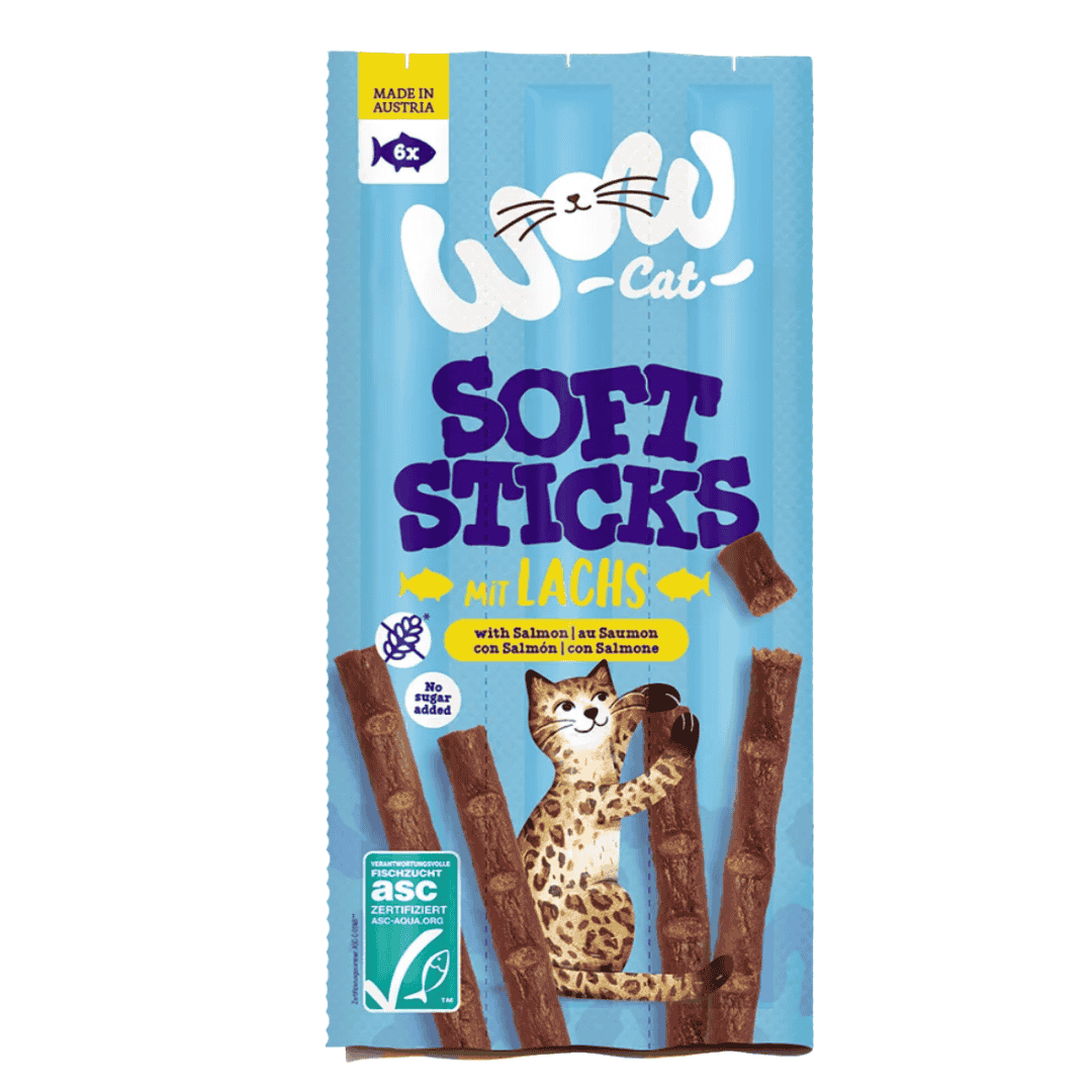 Soft Sticks WOW CAT – Saumon (30g)
