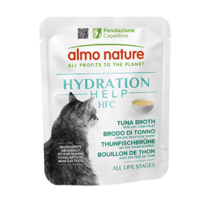 🐱 Almo Nature HFC Hydration Help – Bouillon de Thon avec filet de thon