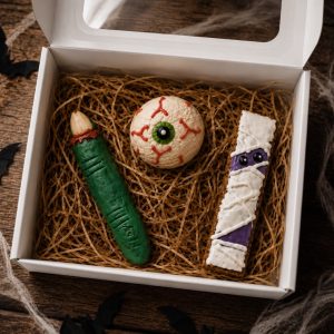 Boîte effrayante - Friandises gourmandes pour chiens d'Halloween