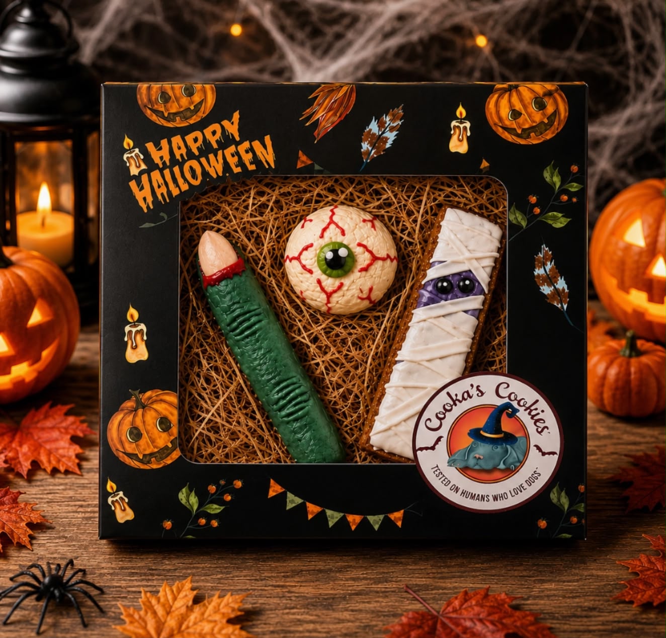 Boîte effrayante - Friandises gourmandes pour chiens d'Halloween – Image 2